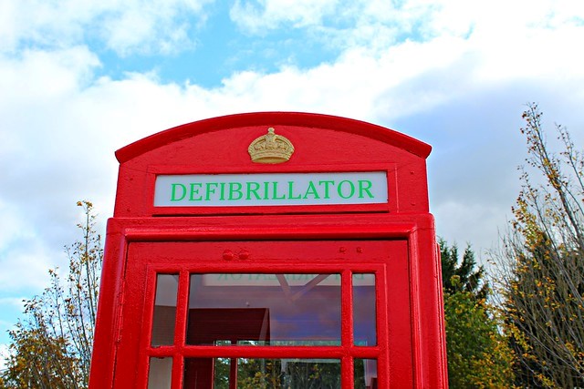 defibrillator telephone box